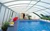 Schwimmbad&uuml;berdachung Exellent e75